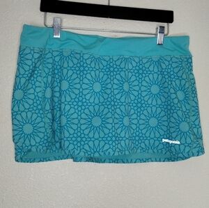 Patagonia Nine Trails Athletic Exercise Skirt Skort Women's Size Large